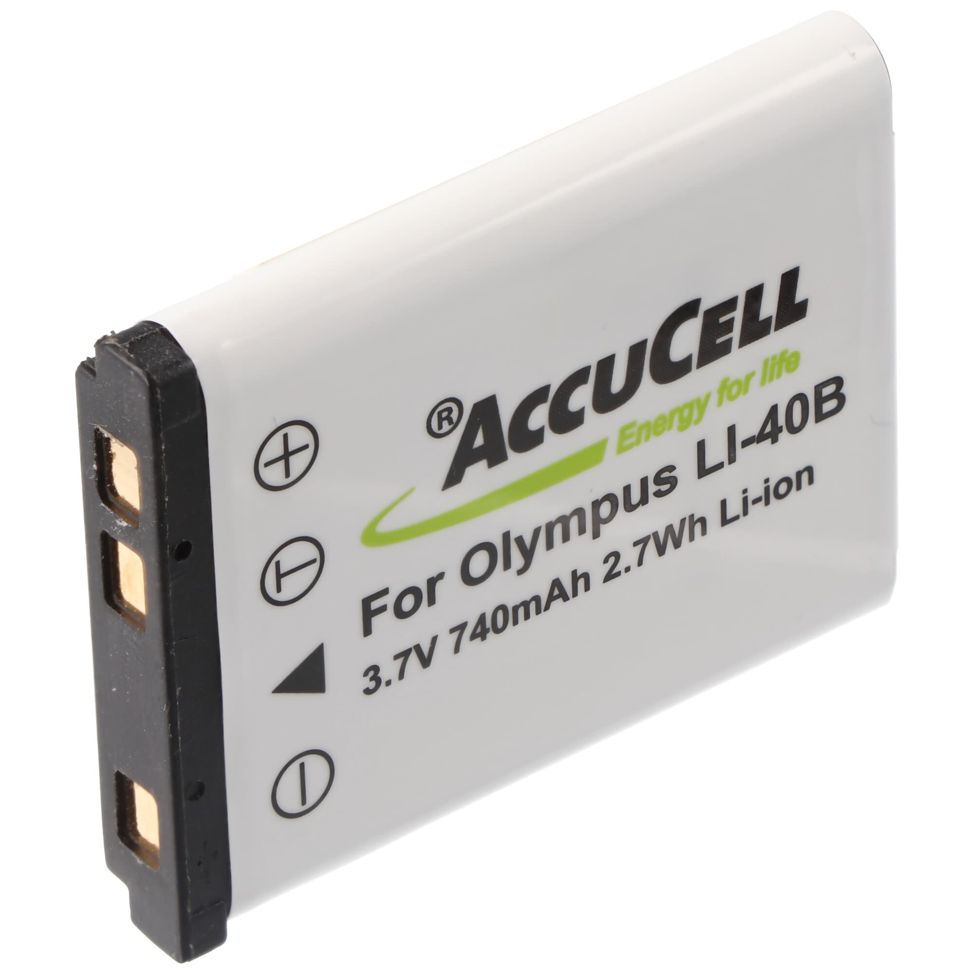 Batterie AccuCell pour Olympus LI-42B, D-630 Zoom, X-600