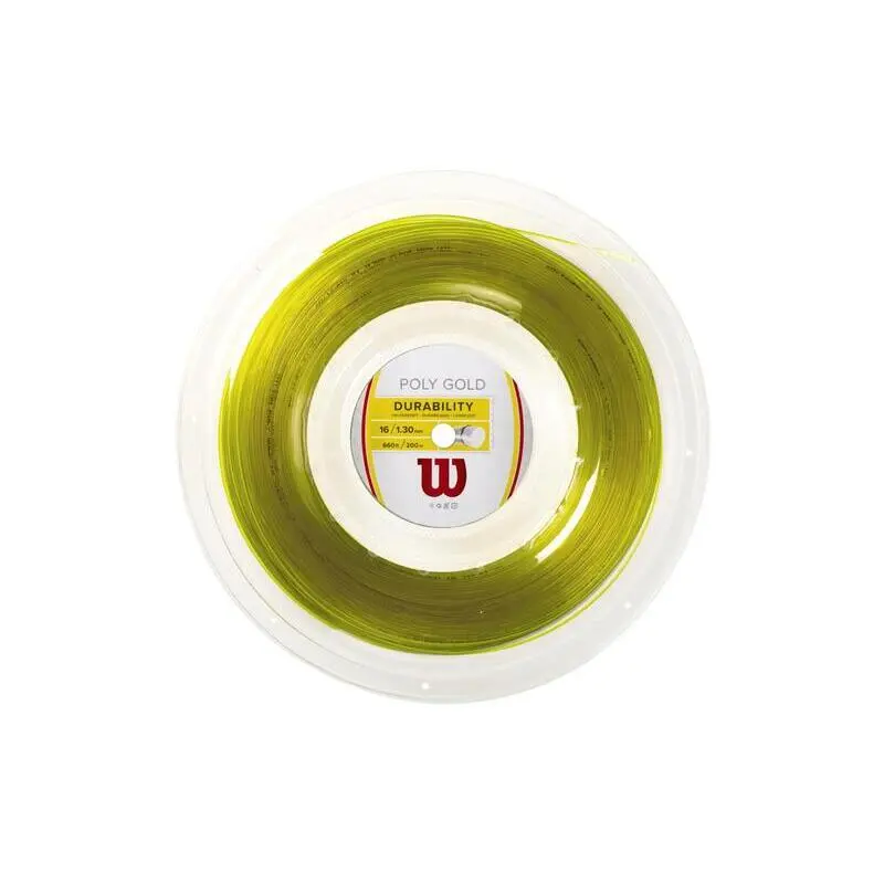 Cordage de tennis Wilson Poly Gold 200 m