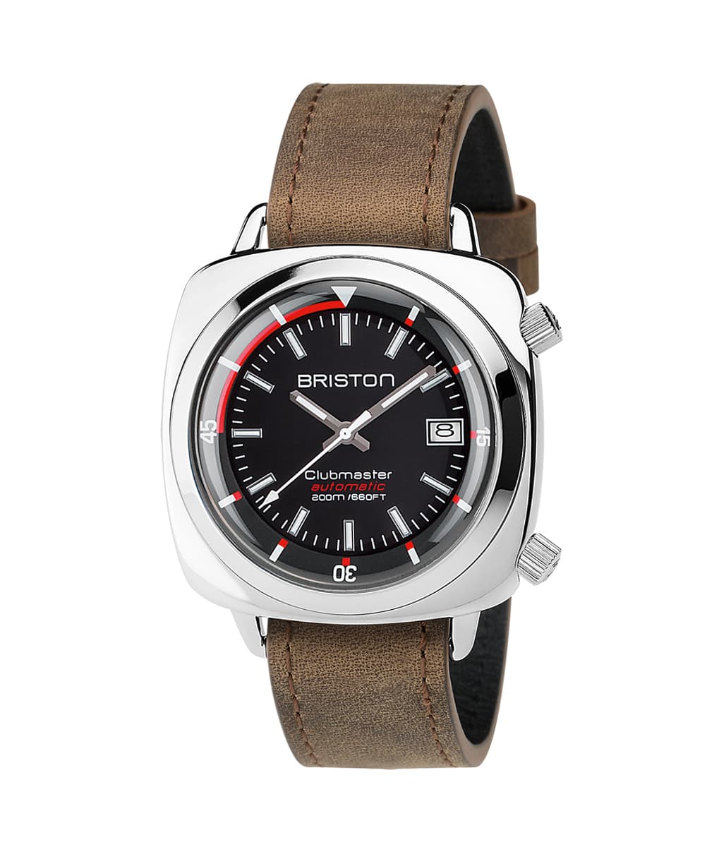 MONTRE BRISTON CLUBMASTER DIVER ACIER POLI