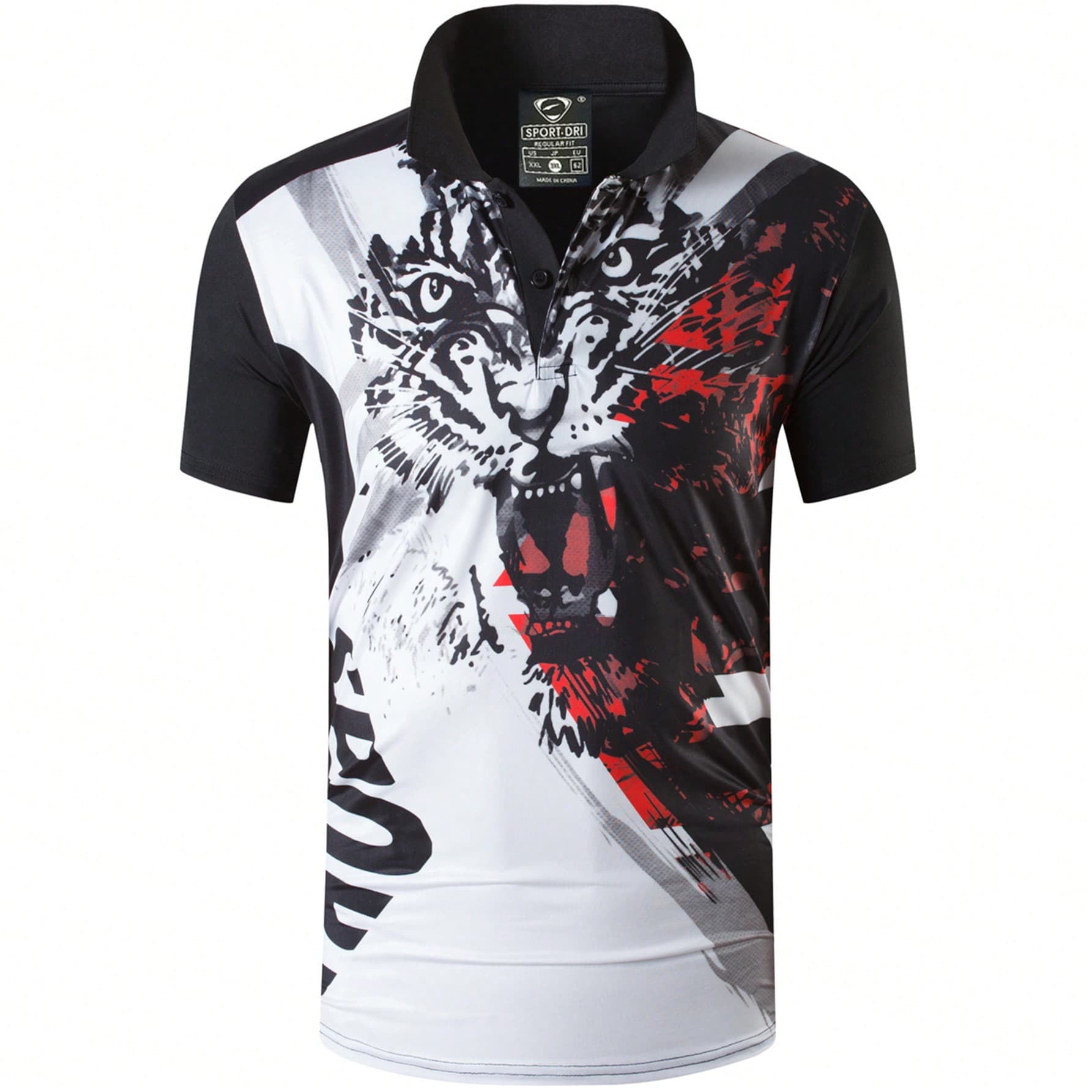 1 Pièce Polo Slim Quick-dry Pour Homme À Manches Courtes, T-shirt De Sport Athlétique Pour La Course À Pied, Tennis, Golf, Bowling, Etc., Noir